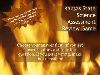 Kansas State Science Assessment Review Game