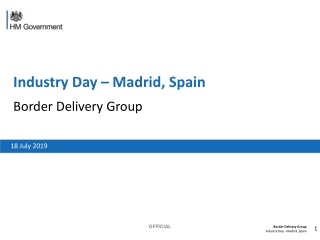 Industry Day – Madrid, Spain Border Delivery Group