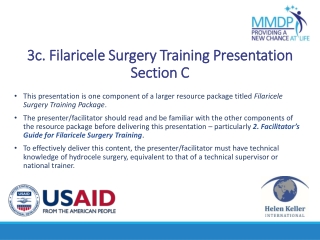3c. Filaricele Surgery Training Presentation Section C