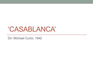 ‘Casablanca’