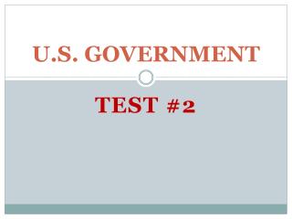 U.S. GOVERNMENT