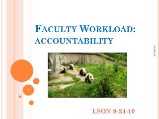 Faculty Workload: accountability