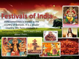 PPT - Festivals of India PowerPoint Presentation, free download - ID ...