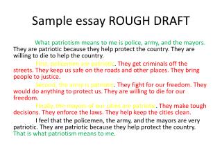 Ppt Sample Essay Rough Draft Powerpoint Presentation Free Download Id 2572262