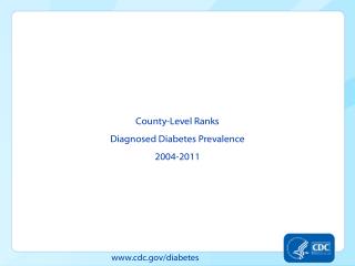County-Level Ranks Diagnosed Diabetes Prevalence 2004-2011