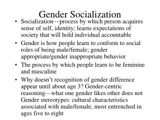 Gender Socialization