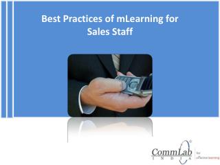 Best mLearning Practices for Sales Staff