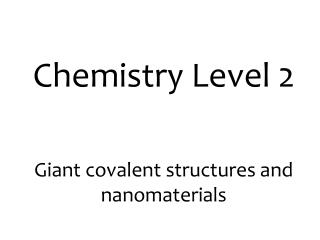 Chemistry Level 2