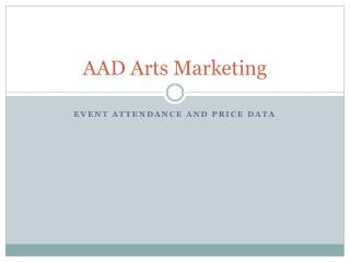 AAD Arts Marketing