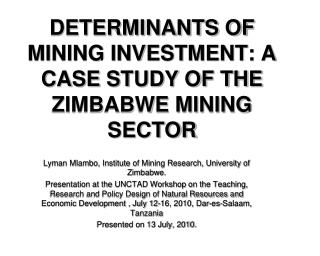 determinants of investment determinants of investment