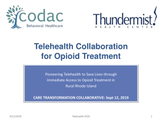 Telehealth Collaboration for Opioid Treatment