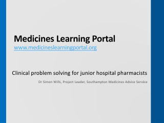 Medicines Learning Portal medicineslearningportal
