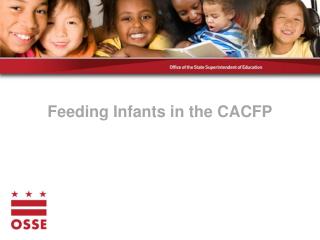Feeding Infants in the CACFP