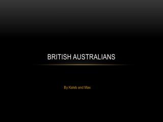 British Australians