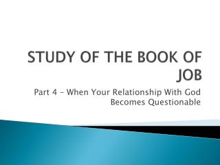 book of job thesis