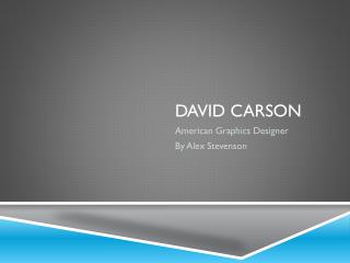 David carson