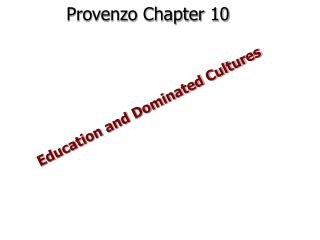 Provenzo Chapter 10