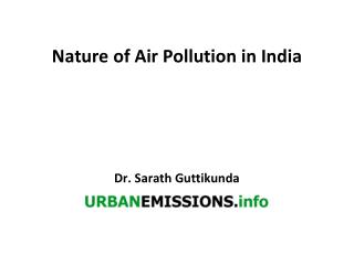 PPT - Nature of Air Pollution in India PowerPoint Presentation, free ...