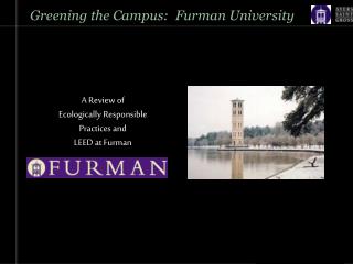 Greening the Campus: Furman University
