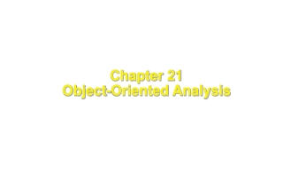 Chapter 21 Object-Oriented Analysis
