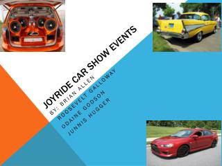 Joyride Car Show Events