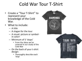 Cold War Tour T-Shirt