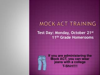 Mock ACT Training