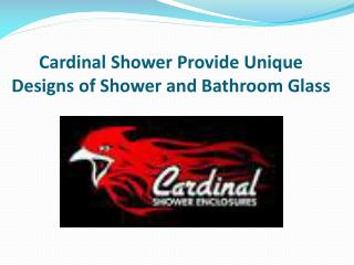 Cardinal Shower Provide Unique Designs of Shower and Bathroom Glass