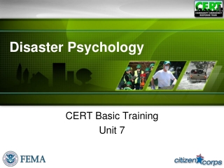 Disaster Psychology