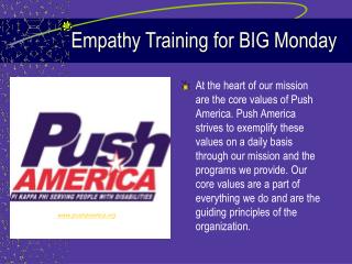 Empathy Training for BIG Monday