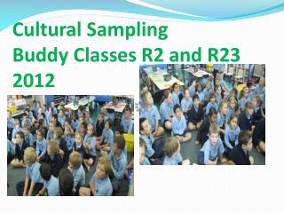 Cultural Sampling Buddy Classes R2 and R23 2012