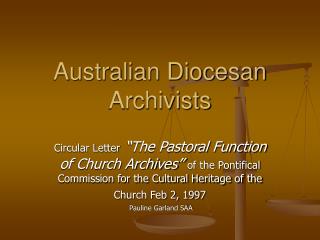 Australian Diocesan Archivists