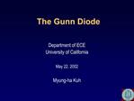 The Gunn Diode