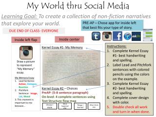 My World thru Social Media
