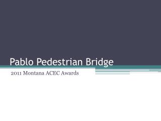 Pablo Pedestrian Bridge