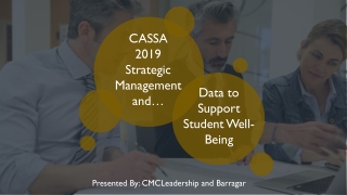 CASSA 2019 Strategic Management a nd …