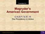 Magruder s American Government