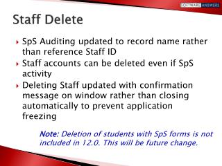 Staff Delete