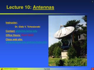 Lecture 10: Antennas