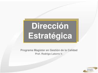 PPT - Dirección Estratégica PowerPoint Presentation, Free Download - ID ...