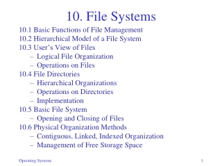 10. File Systems