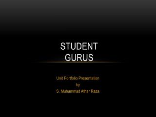 STUDENT GURUS