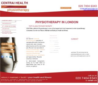 Physiotherapy In London