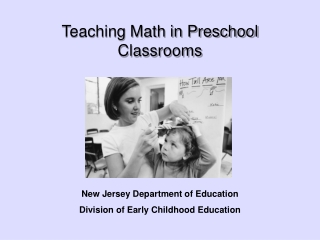 Teaching Math in Preschool Classrooms