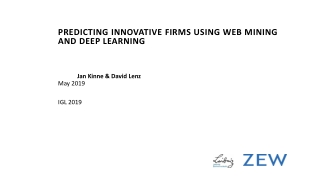 Predicting Innovative Firms using Web Mining and Deep Learning