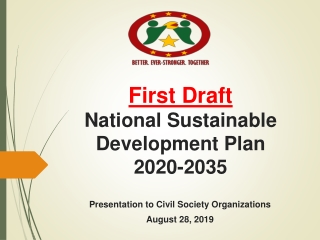 First Draft National Sustainable Development Plan 2020-2035