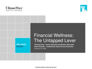 Financial Wellness: The Untapped Lever