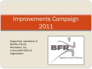 Improvements Campaign 2011