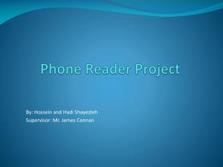Phone Reader Project