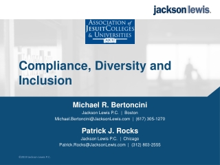 Compliance, Diversity and Inclusion